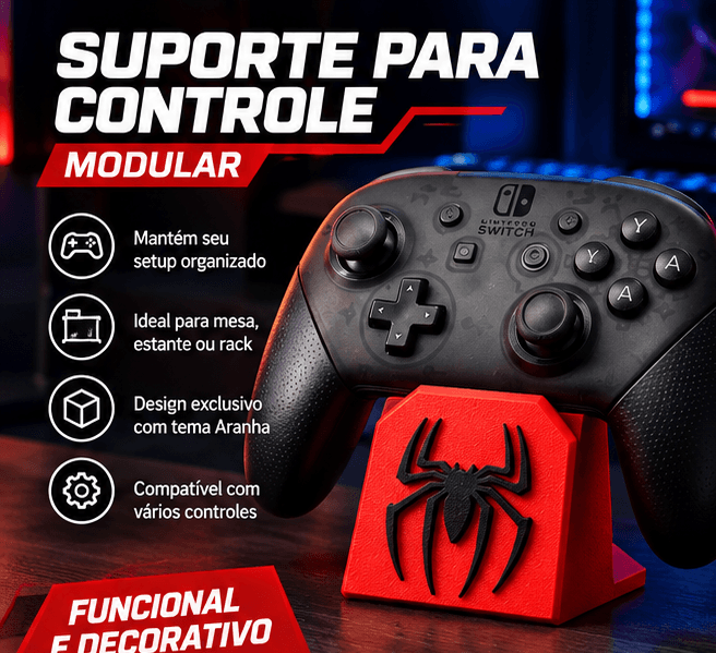 Suporte para Controle em Formato de Homem-Aranha